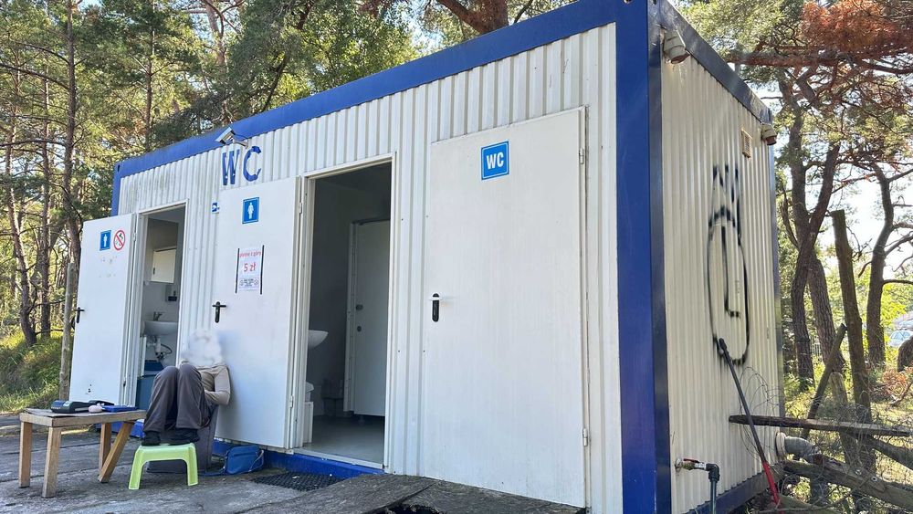 Toaleta przenośna, kontener sanitarny, WC, DAMSKA/MĘSKA/NIEPEŁ-OKAZJA!