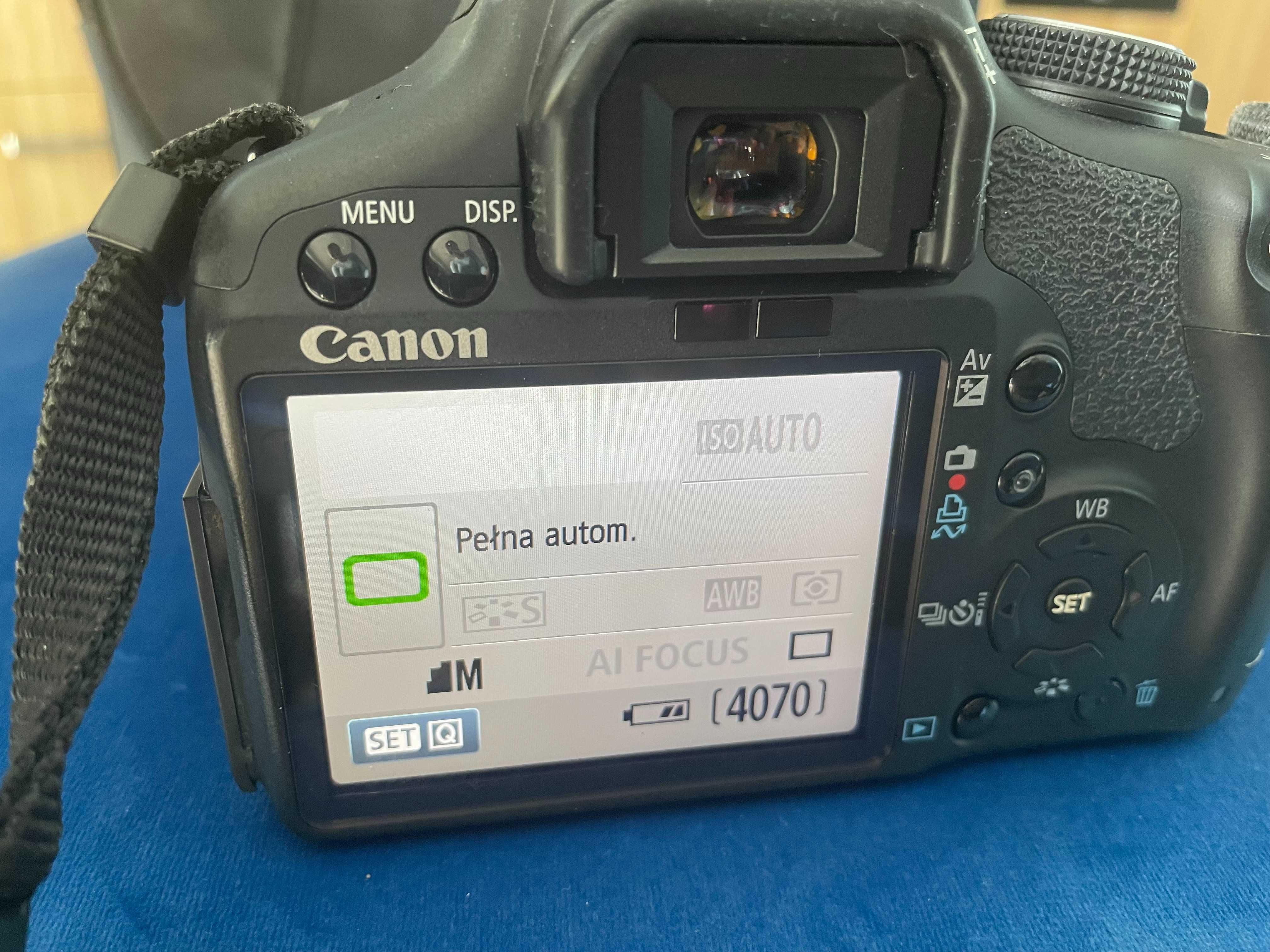 Sprzedam lustrzankę Canon EOS 500D + obiektyw Tamron 55-200 mm