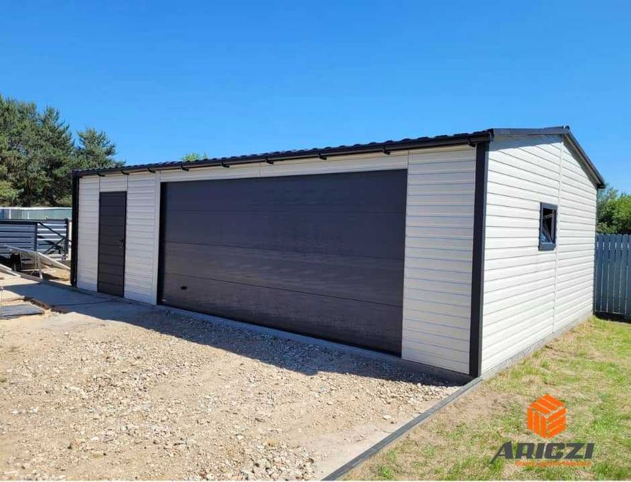 blaszak garaż na budowę schowek garaż blaszany konstrukcja stalowa 4x6