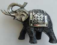 Elefante decorativo prateado