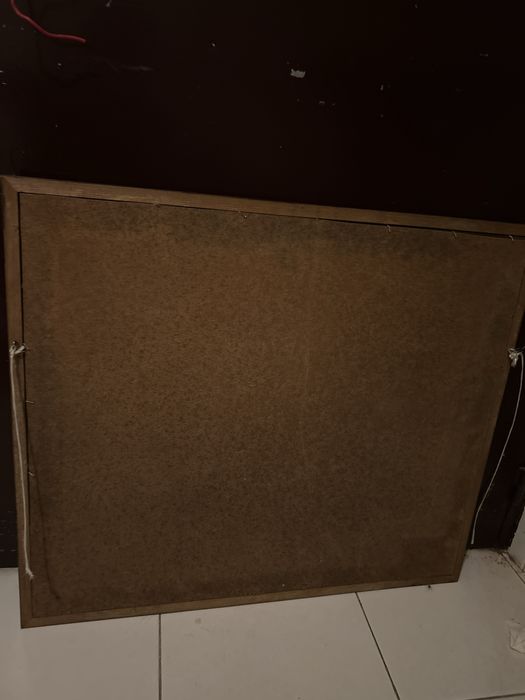 Moldura em Madeira com vidro,
