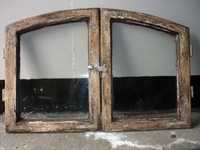 Stare okno PRL drewniane komplet z szybą