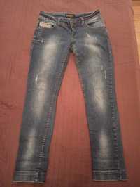 Jeansy spodnie r. 164