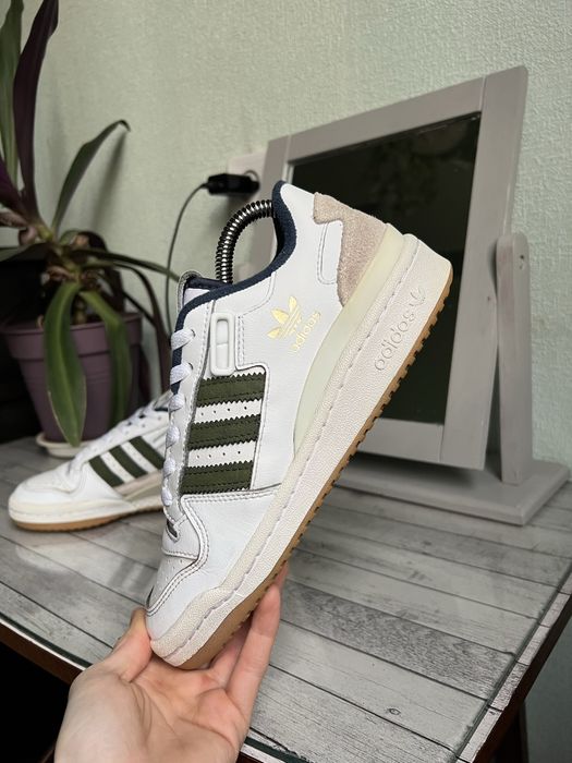 Adidas Forum Low  Женские кожаные кроссовки-кеды