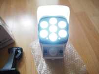 Lampa na panel słoneczny - czujnik ruchu - pilot 77 smd led NOWA