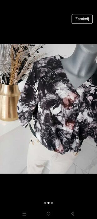 Elegancka bluzeczka marmurek