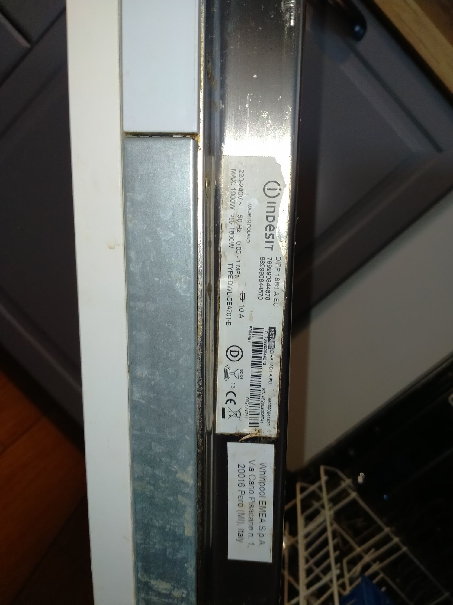 Zmywarka Indesit 60 do zabudowy dwl-dea 701 - b
