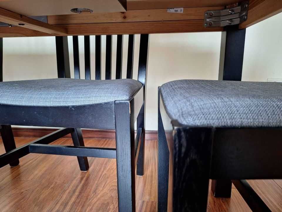 Mesa com 6 cadeiras IKEA Bjursta e Norrnas