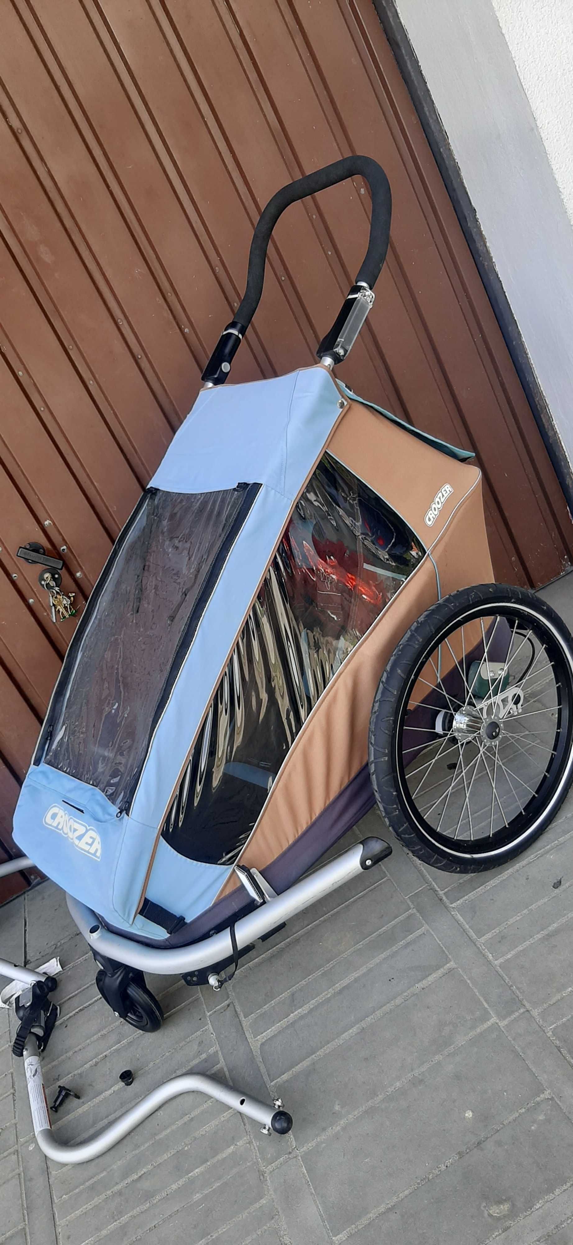 Przyczepka rowerowa Croozer Kid Plus Led 1 3w1 jogger stan BDB