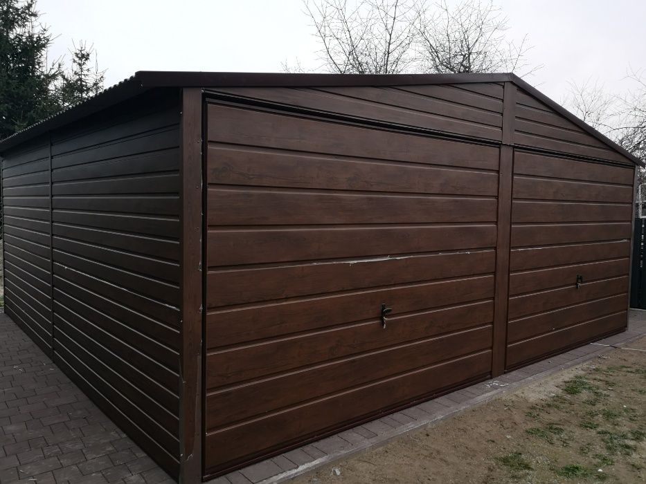 Garaż,garaże drewnopodobne 6x5,6x6 ponel poziomy producent cały kraj