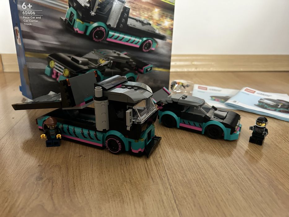 Lego City 60406 samochód wyścigowy i laweta 6+