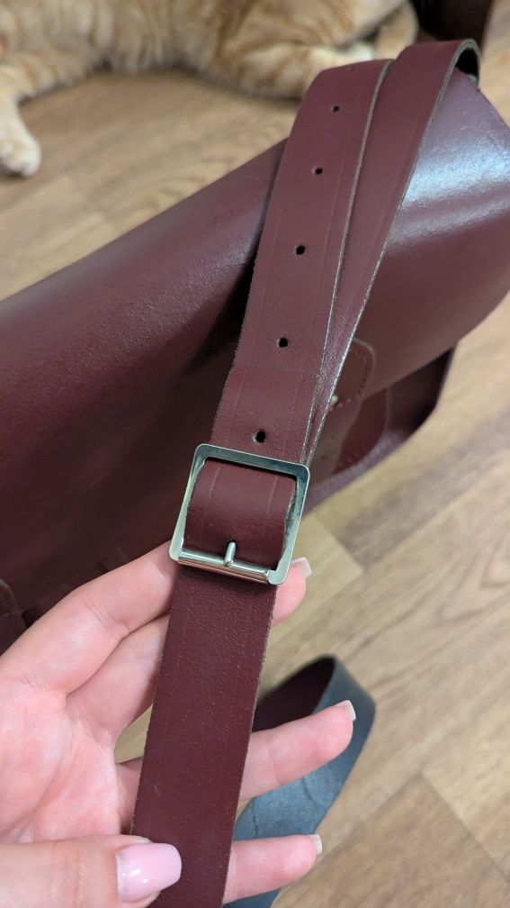 The Cambridge satchel сумка шкіряна як Dr martens бургунді бордова вел
