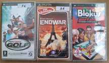 Lote de 3 jogos novos para a PSP