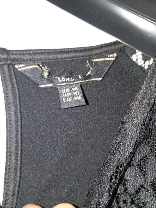 Sukienka Suknia Gotycka Czarna Koronka 40