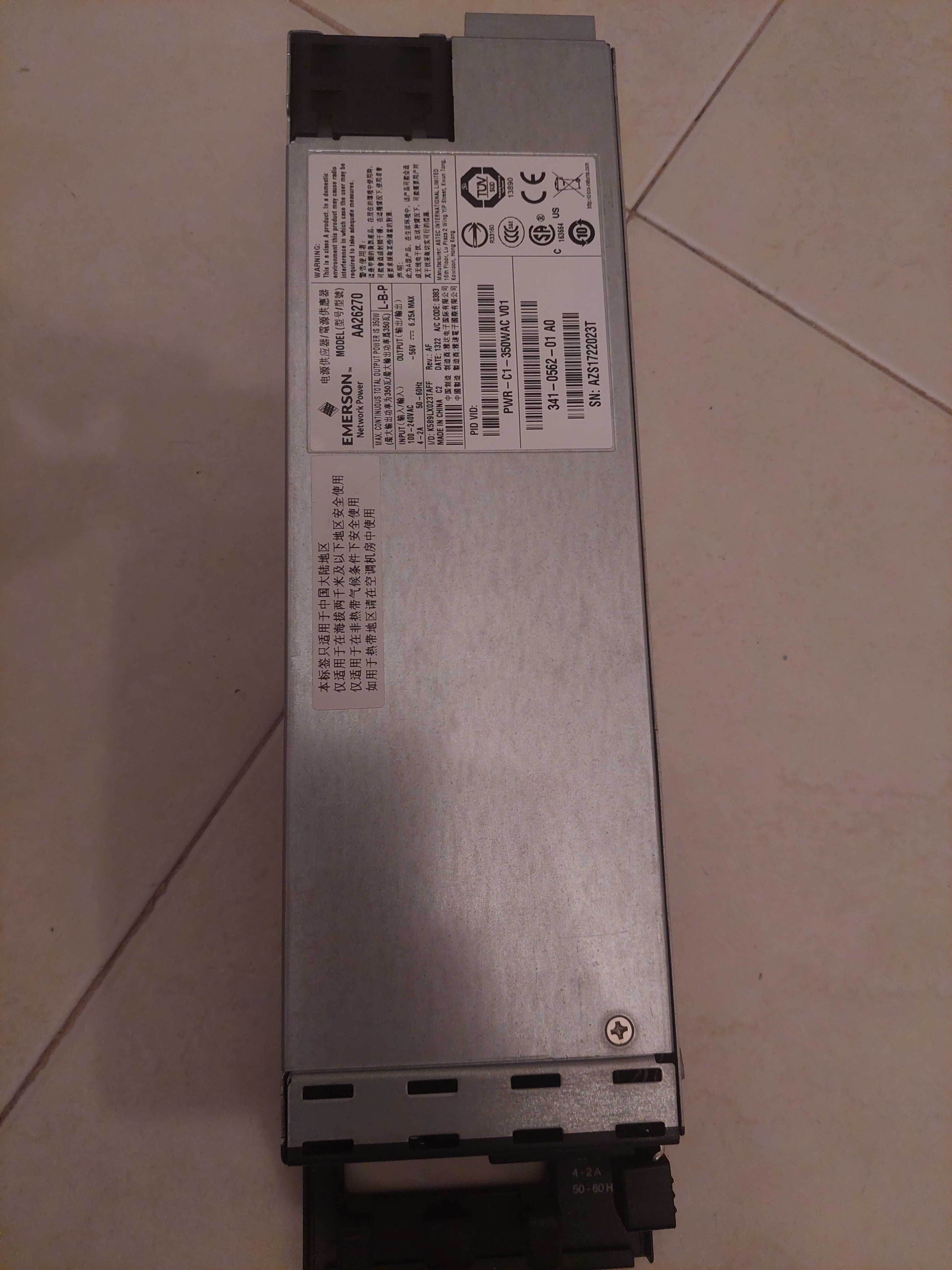 Cisco Catalyst 3850 Power Supply- 350WAC