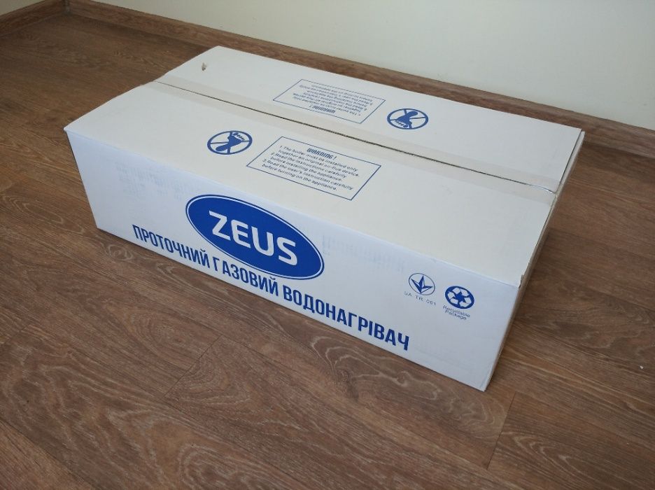 колонка газовая ZEUS ВПГ-10АЕ, 20 кВт, 10 л/мин, новая