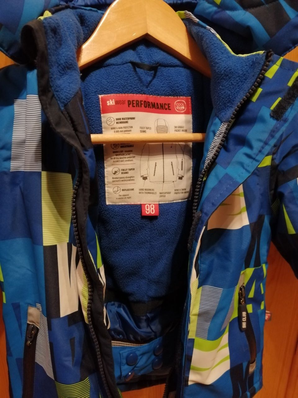 SUPER komplet narciarski kurtka spodnie  cool club 98 smyk