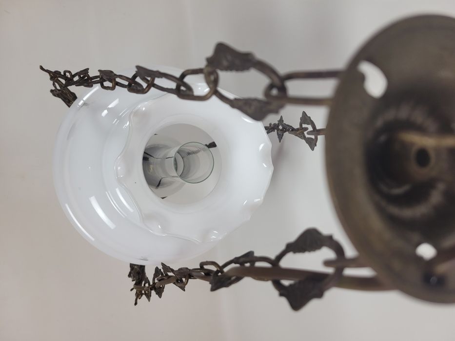 Żyrandol lampa wisząca mosiężna