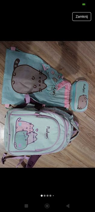 Pusheen zestaw plecak piórnik worek