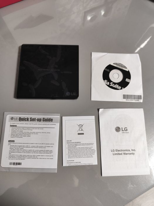 Gravador Externo DVD LG