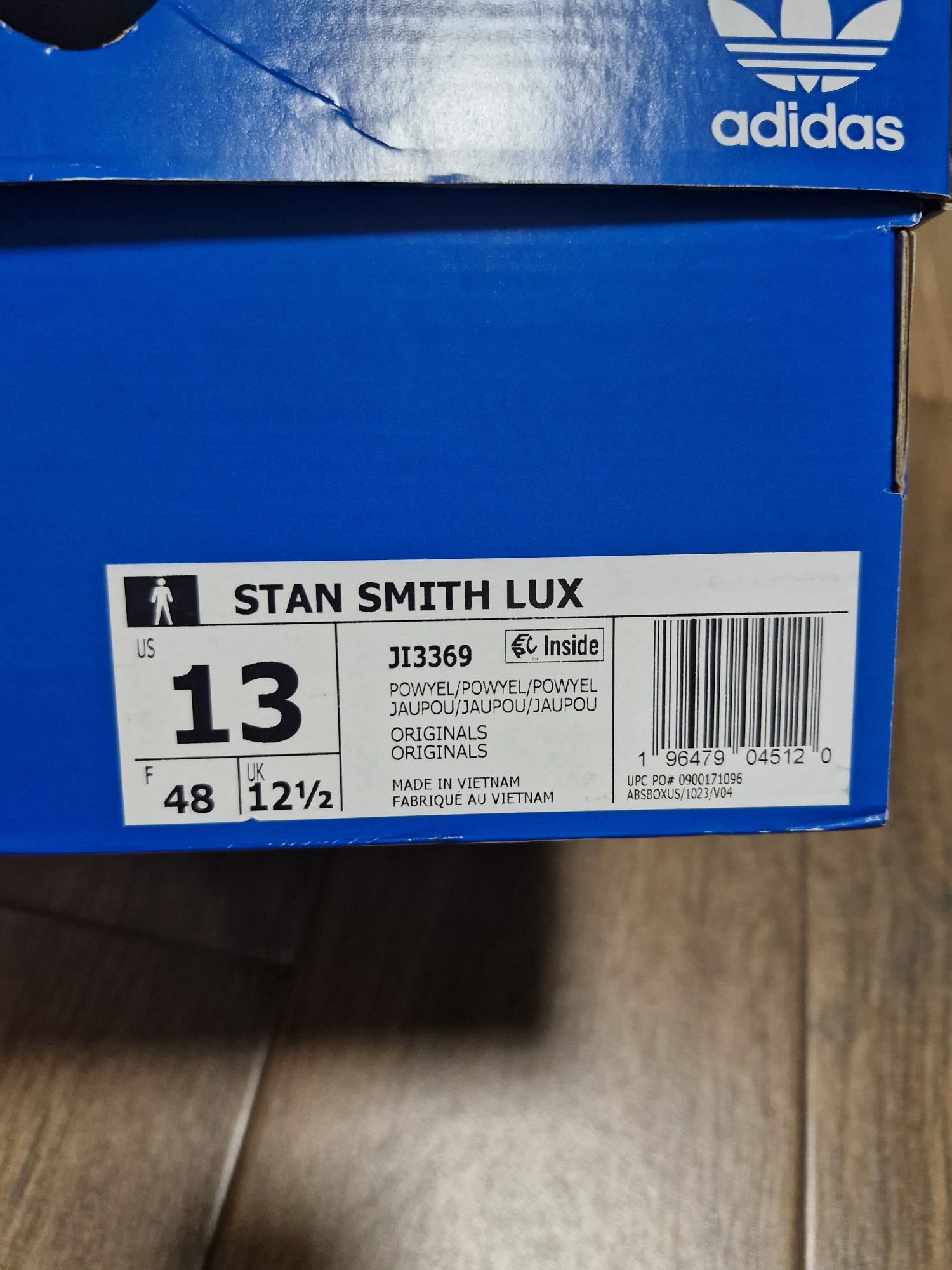 Оригінальні нові чоловічі шкіряні кеди Adidas Stan Smith Lux Shoes