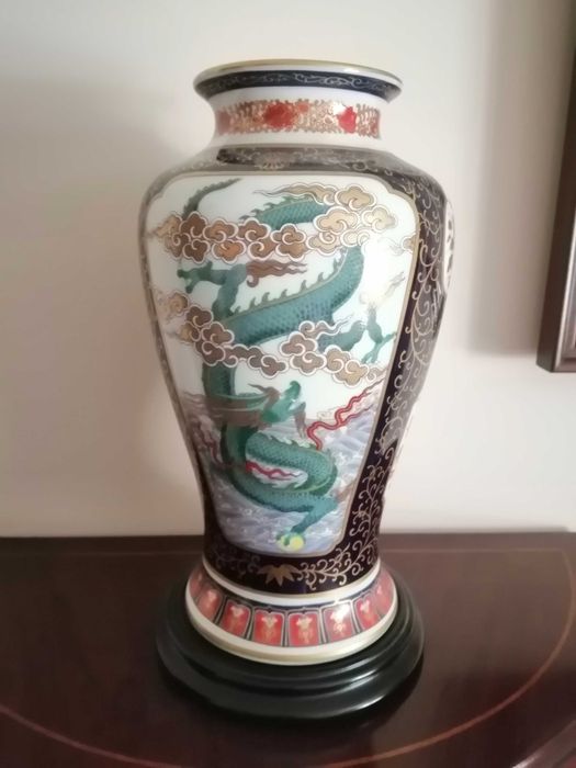Vaso do Dragao Imari - Porcelana Oriental