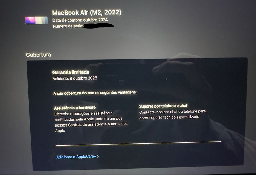 MacBook Air M2 2022 | Como Novo | Bateria 100% | Garantia