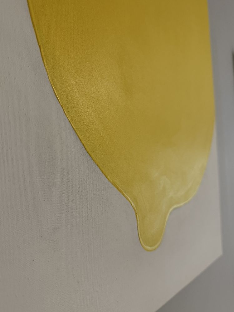 Obraz ręcznie malowany cytryna 3D 100x70