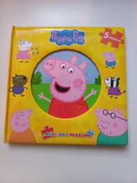 Książeczka dla dzieci, świnka Peppa, puzzle