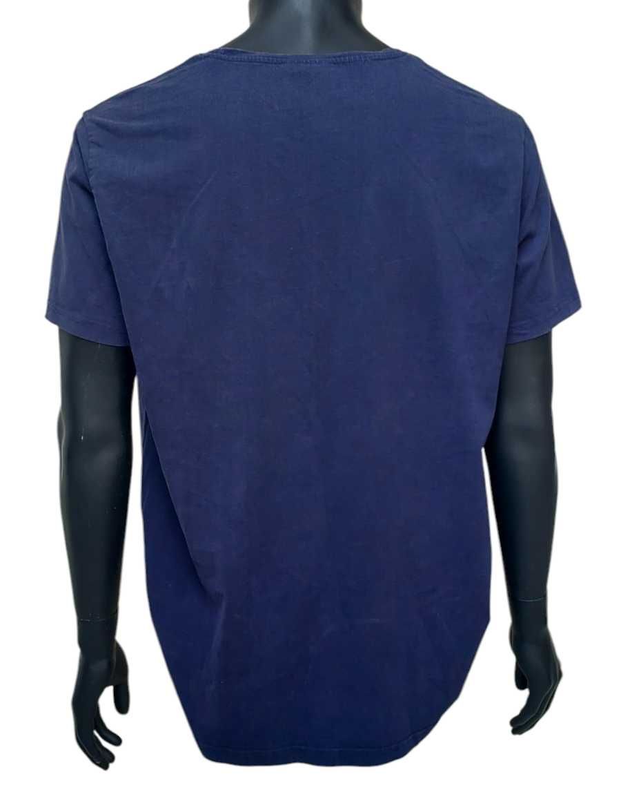 Bawełniana granatowa koszulka męska MARCUS, R. 3XL