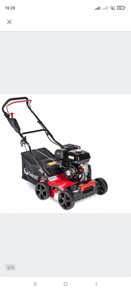 Wertykulator aerator spalinowy