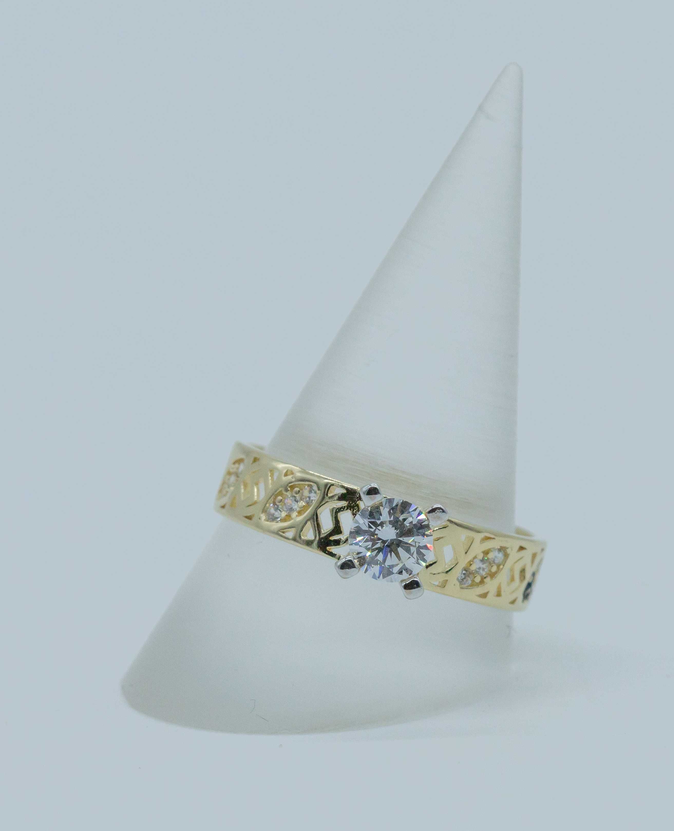 Złoty pierścionek 585 2,15 gram rozmiar 16 NOWY Okazja