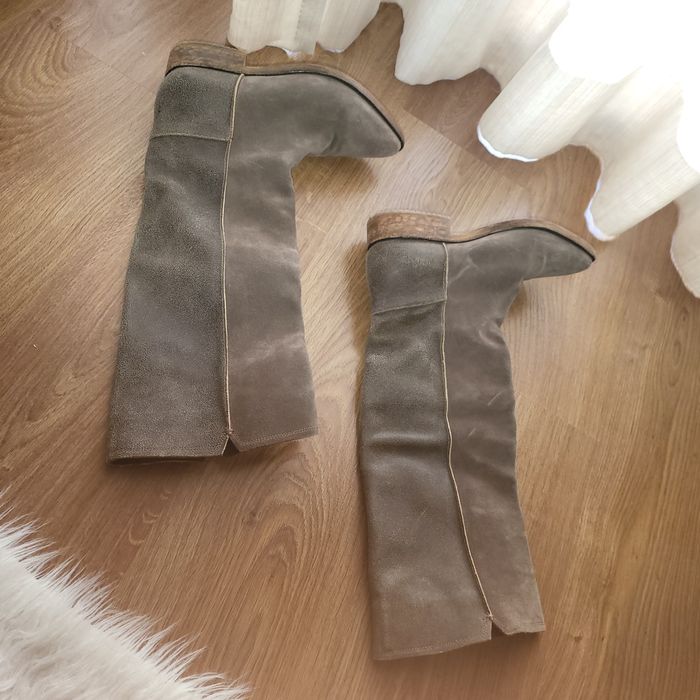 Botas cinza em pele genuina EUREKA n° 39