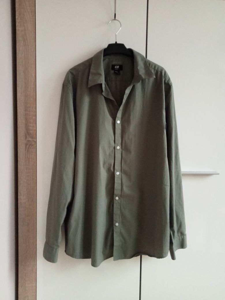 Koszula khaki H&M XL