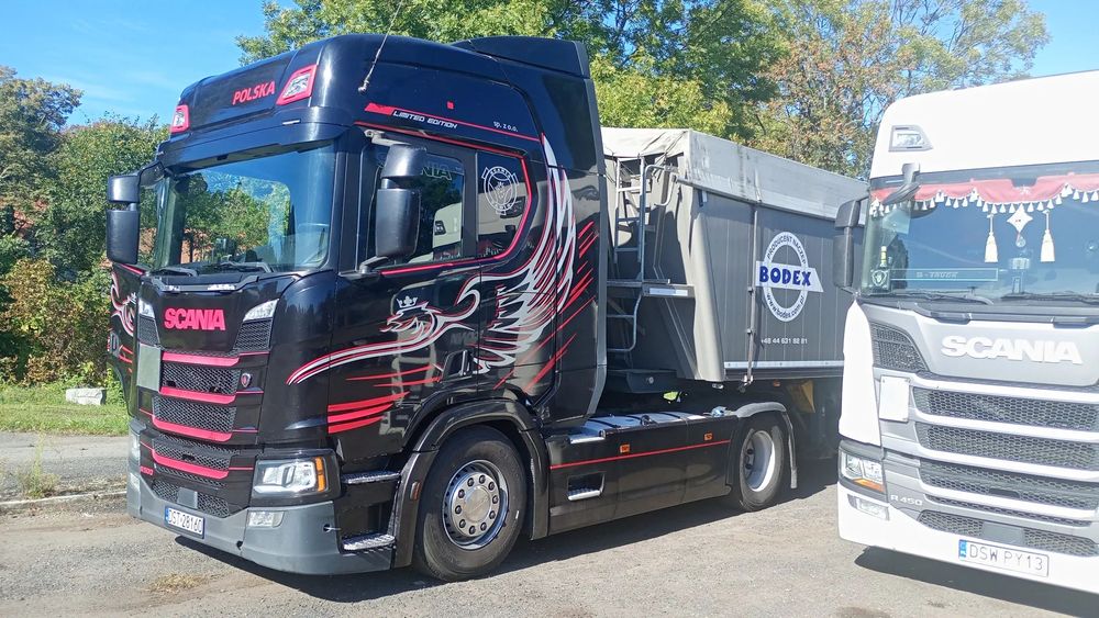Scania R500  Scania r500 hydraulika ruchoma podłoga wywrotka