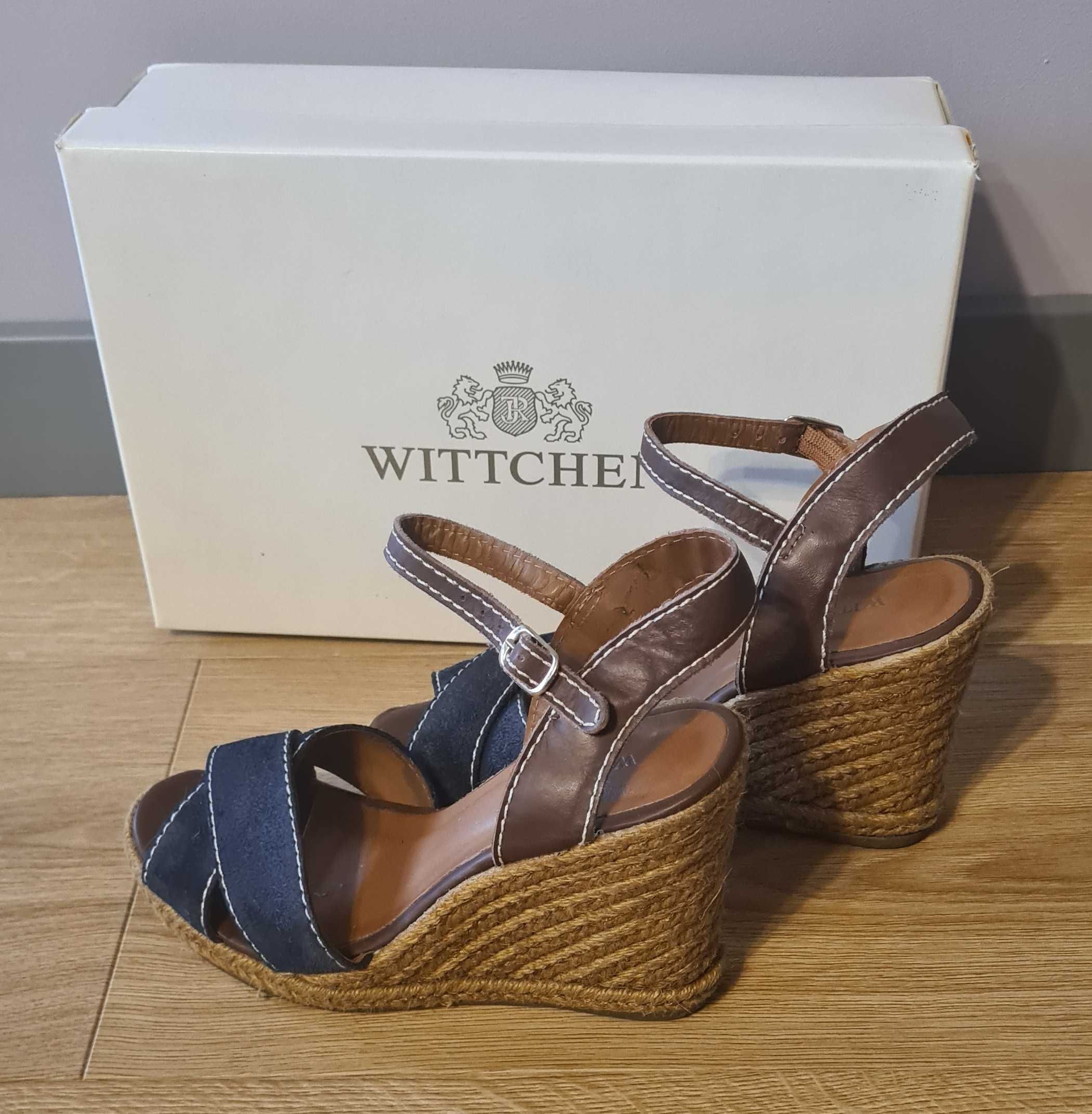 Buty Wittchen rozmiar 37, sandały na koturnie, espadryle, koturny