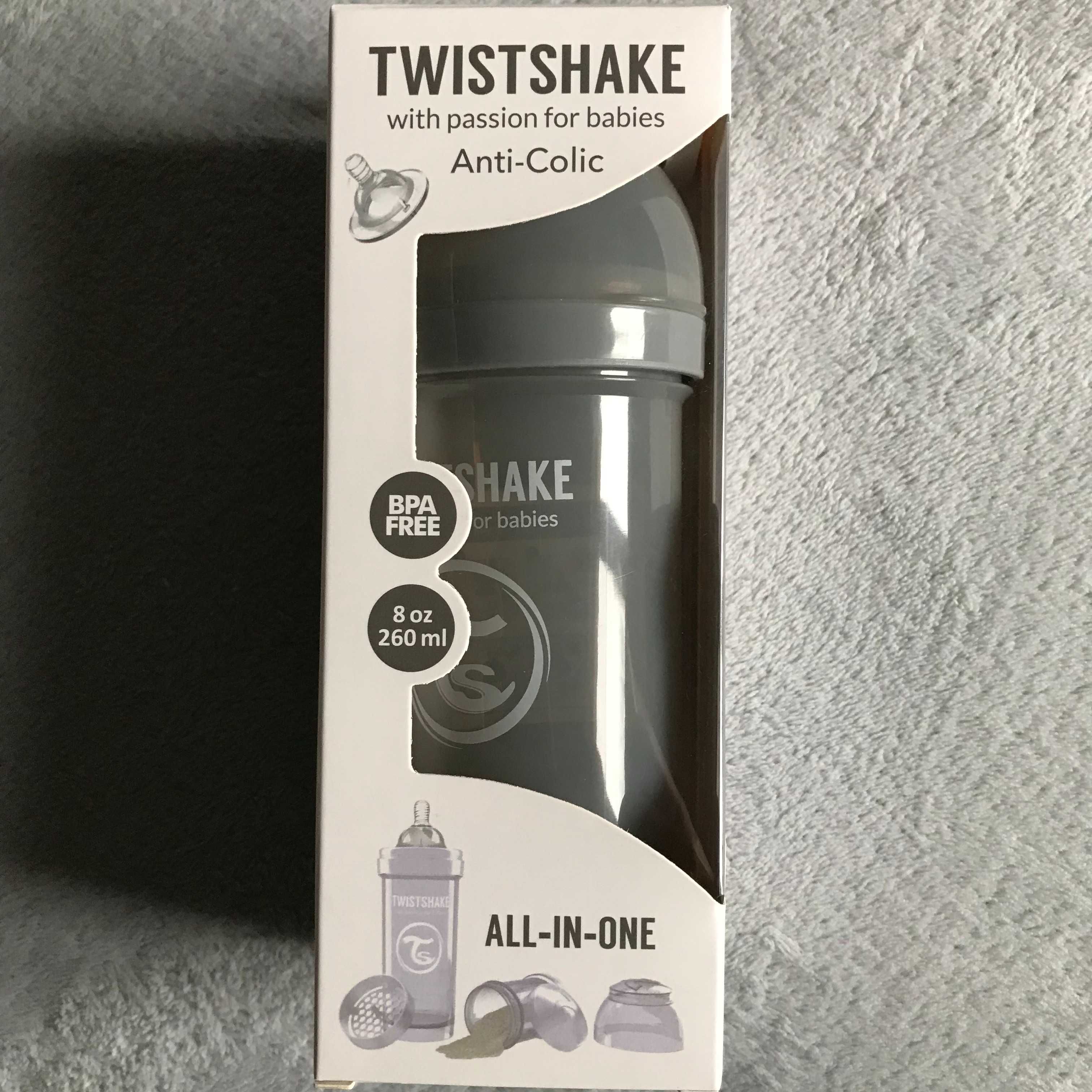 Twistshake антиколікова пляшечка для годування Anti-Colic Pink White