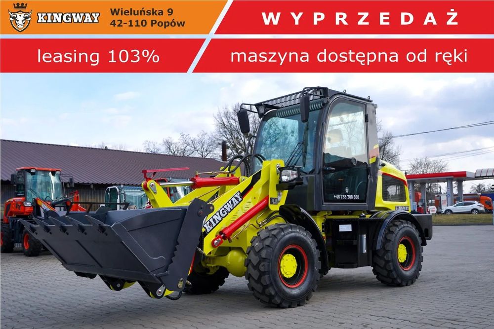 Kingway ładowarka kołowa o udźwigu 1800 kg  ładowarka kołowa o udźwigu 1800 kg + łyżka + widły