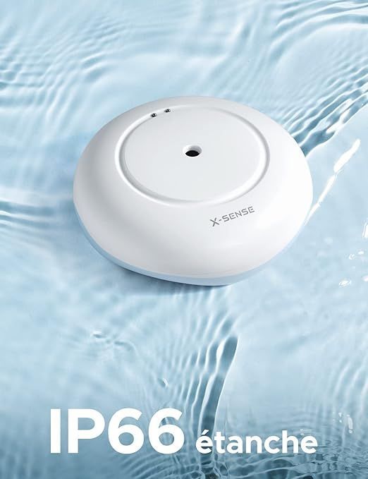 x-sense mini czujnik nieszczelności zalania z alarmem audio vv