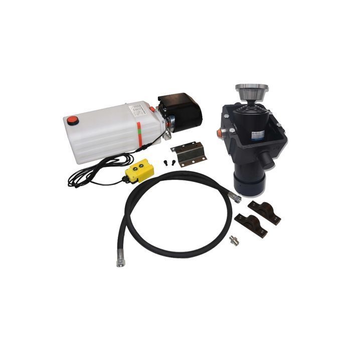 HYDRAULIKA KIPRA 3,9m 3 STRONY 12V Siłownik 1200 10T MOCOWANIE [7206]