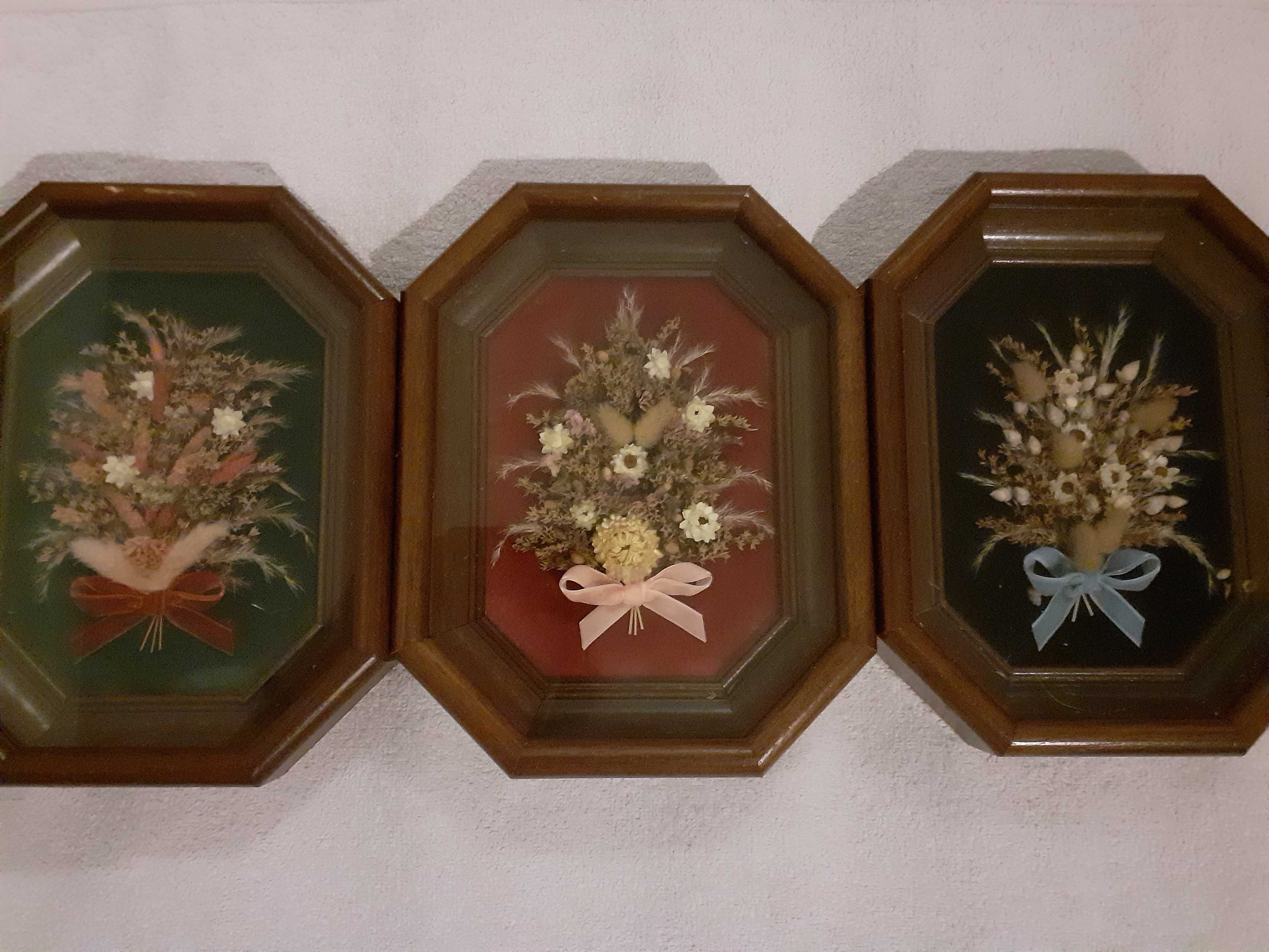 Conjunto quadros flores