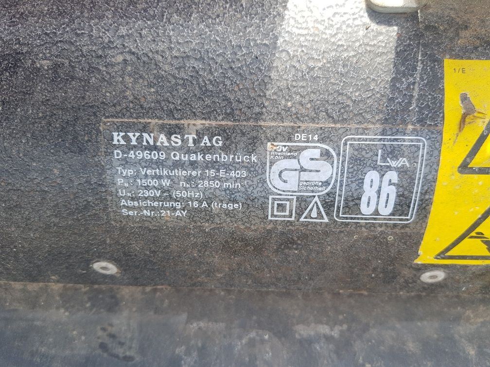 Wertykulator  Kynastag +kosiarka elektryczna