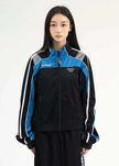 Куртка спортивна Martine Rose Shrunken Track Jacket Black/Blue