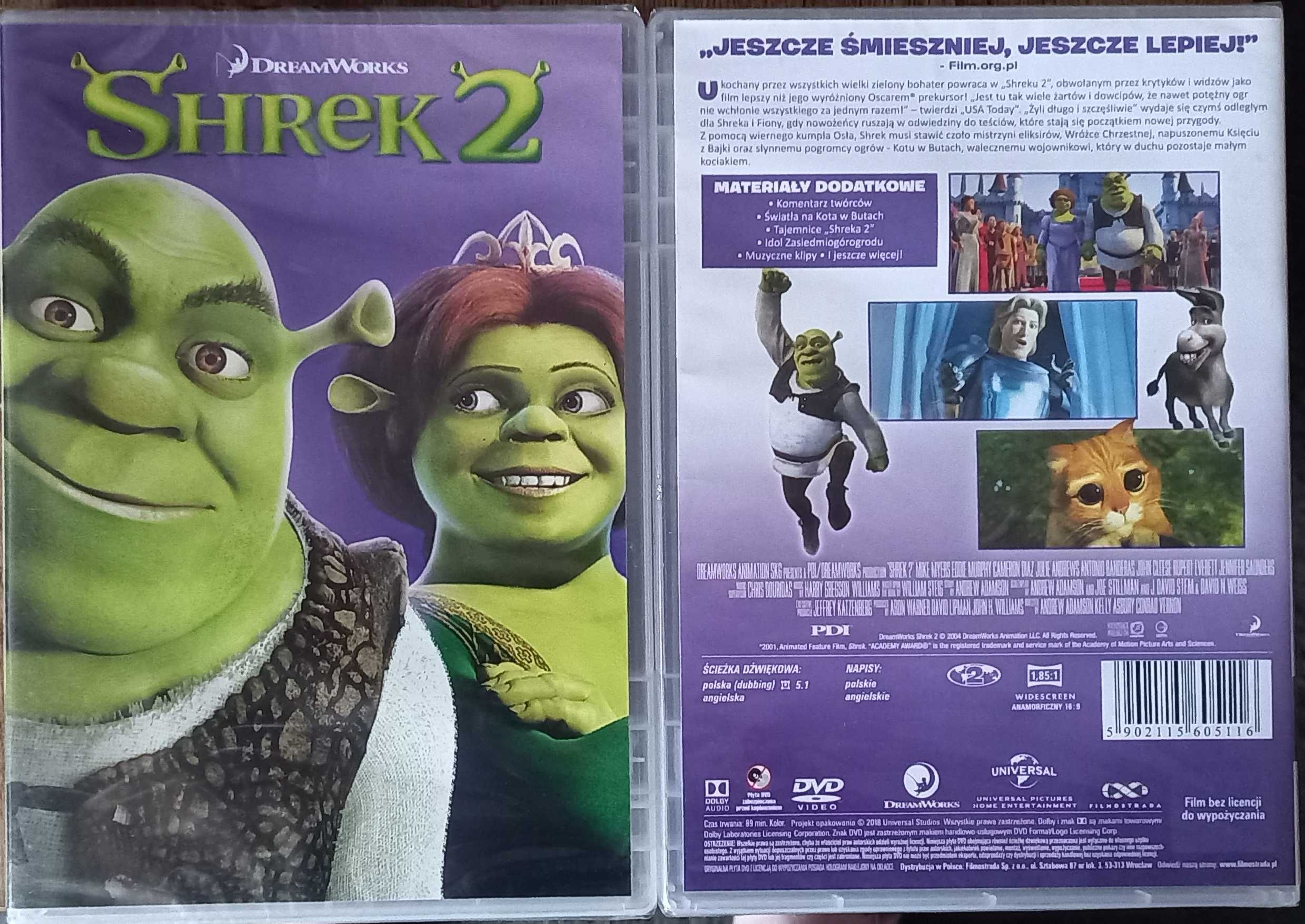 Shrek 2   nowa folii dvd