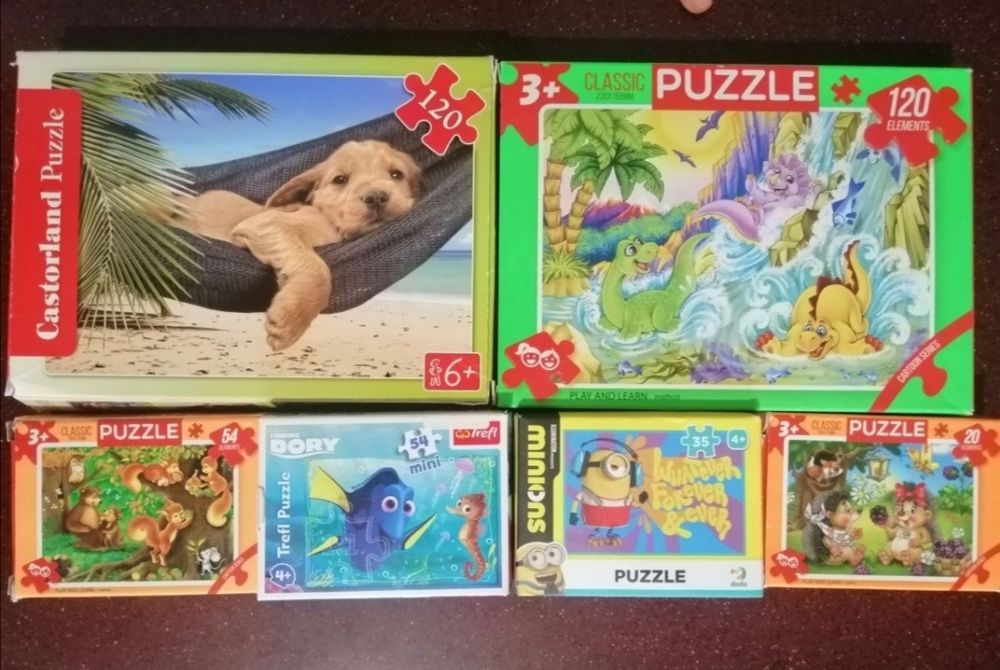 Пазли дитячі puzzle, trefl Дорі, Міньон, пазл на магніт на холодильник