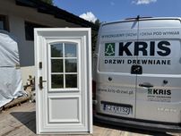 Drzwi zewnętrzne drewniane Amerykańskie Białe Montaż  Cała Polska