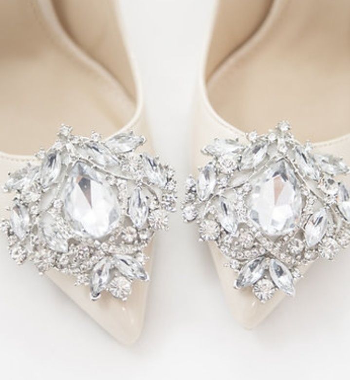 Klipsy biżuteryjne do butów Ślub
