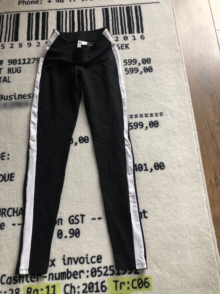 Getry legginsy H&M rozmiar xs czarne