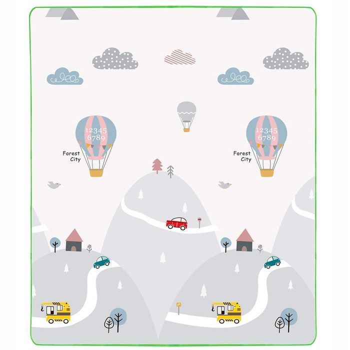 Mata Edukacyjna Piankowa Duża Dla Dzieci 180x150cm Składana Dwustronna