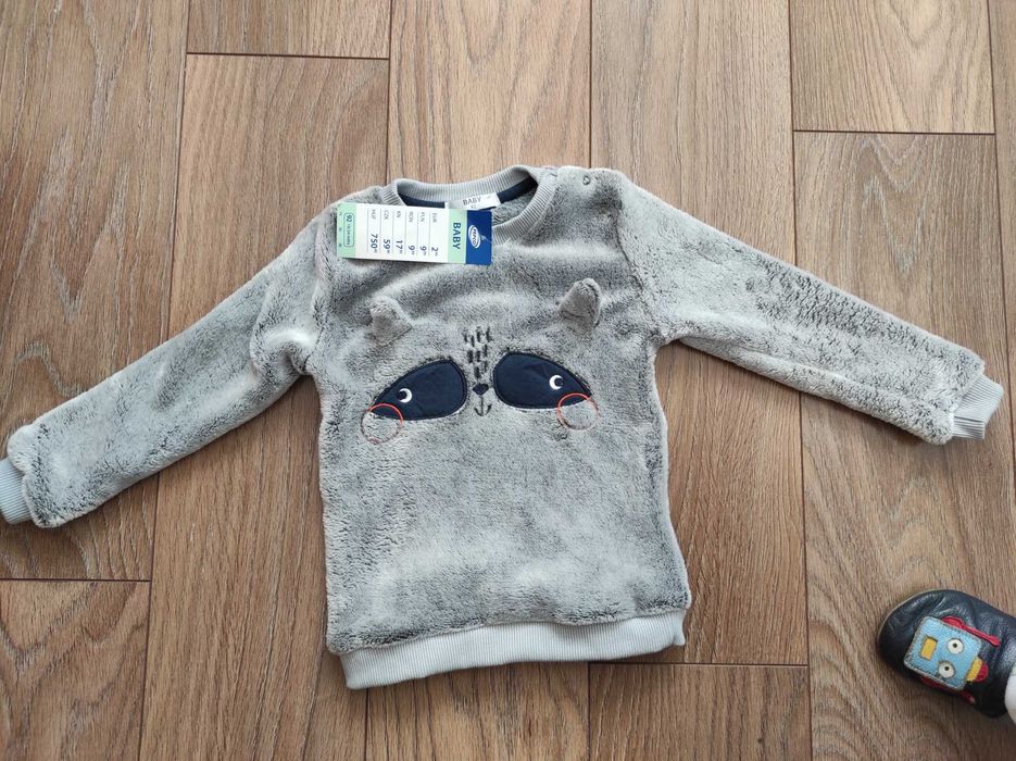 Pepco nowa misiowa bluza 92